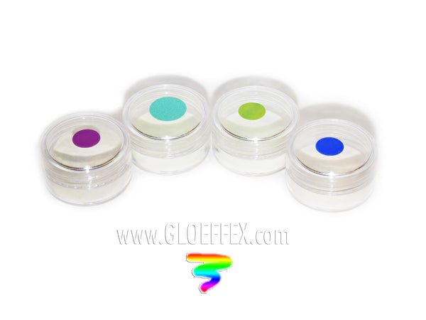 Phosphorescent Glow in the Dark Powder Pigment Sample Pack #2-GLO Effex