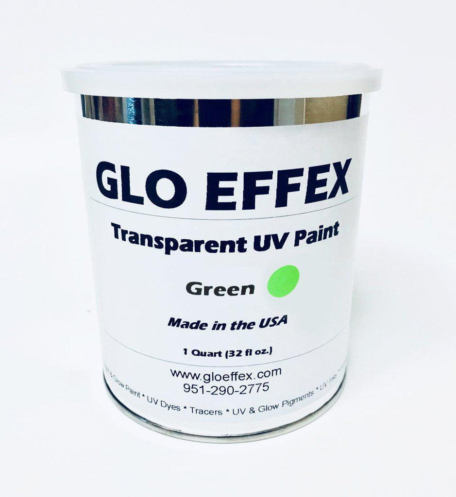 Transparent UV Reactive Paint 1 qt (32 oz) GLO Effex