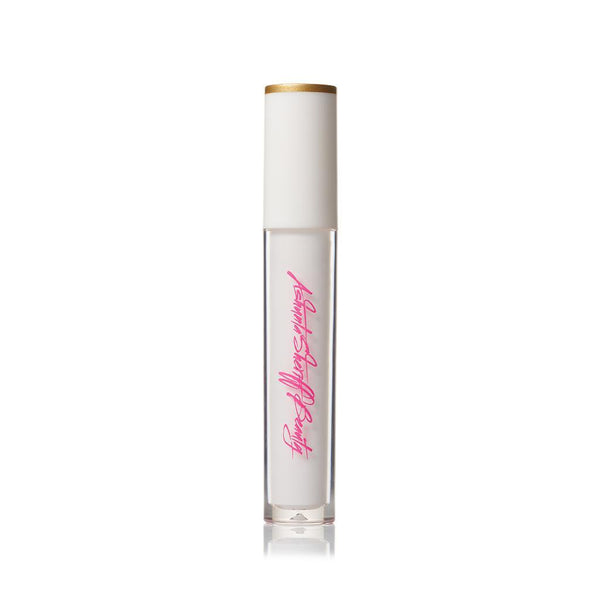 Ashunta Sheriff Beauty UV vegan paint liner in a clear tube with a white cap and pink logo lettering.