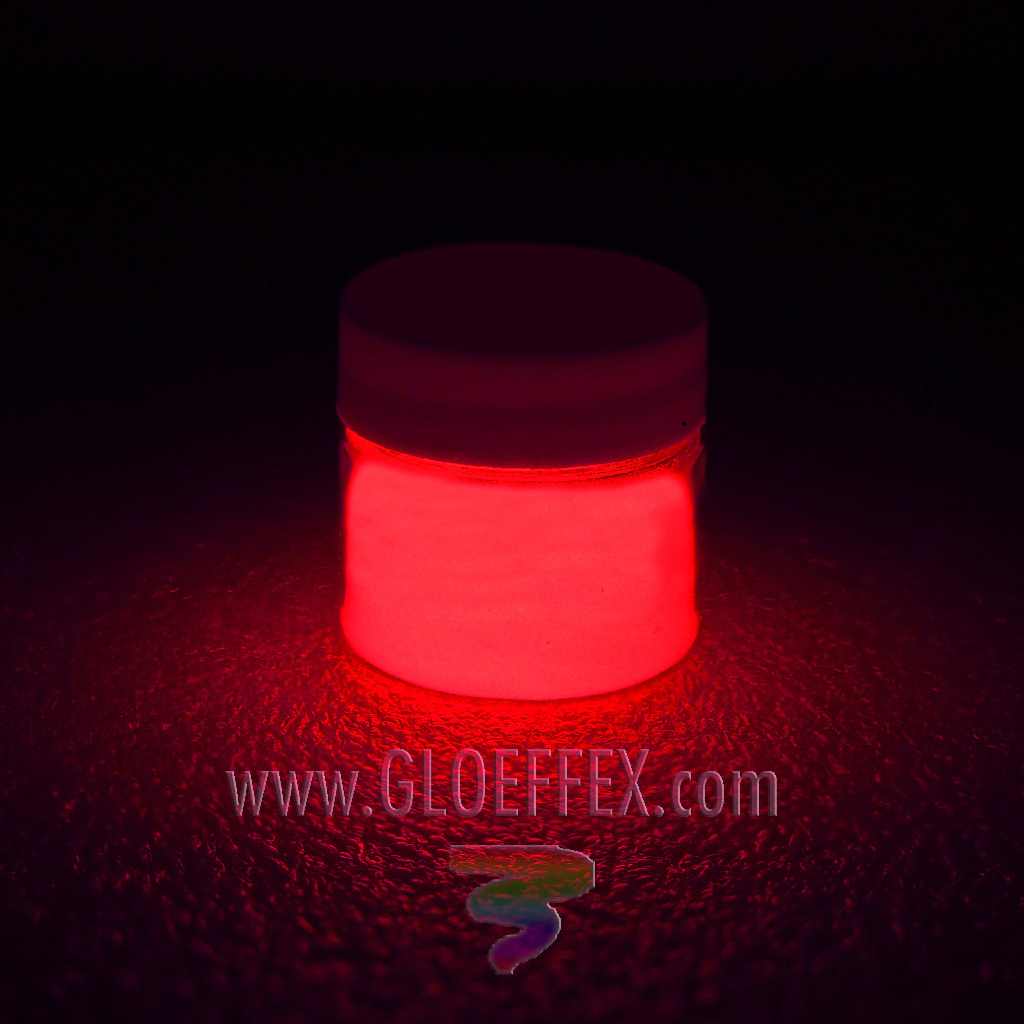 Phosphorescent Glow in the Dark Paint - Red