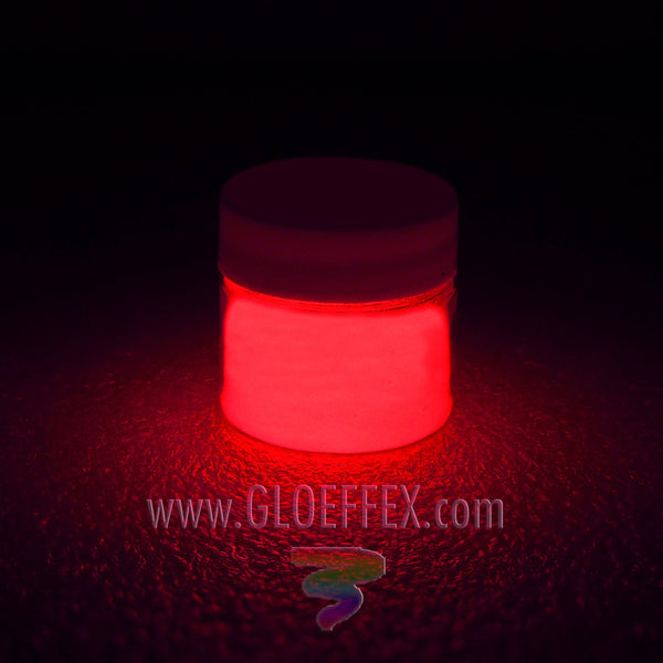 Phosphorescent Glow in the Dark Paint - Red-GLO Effex