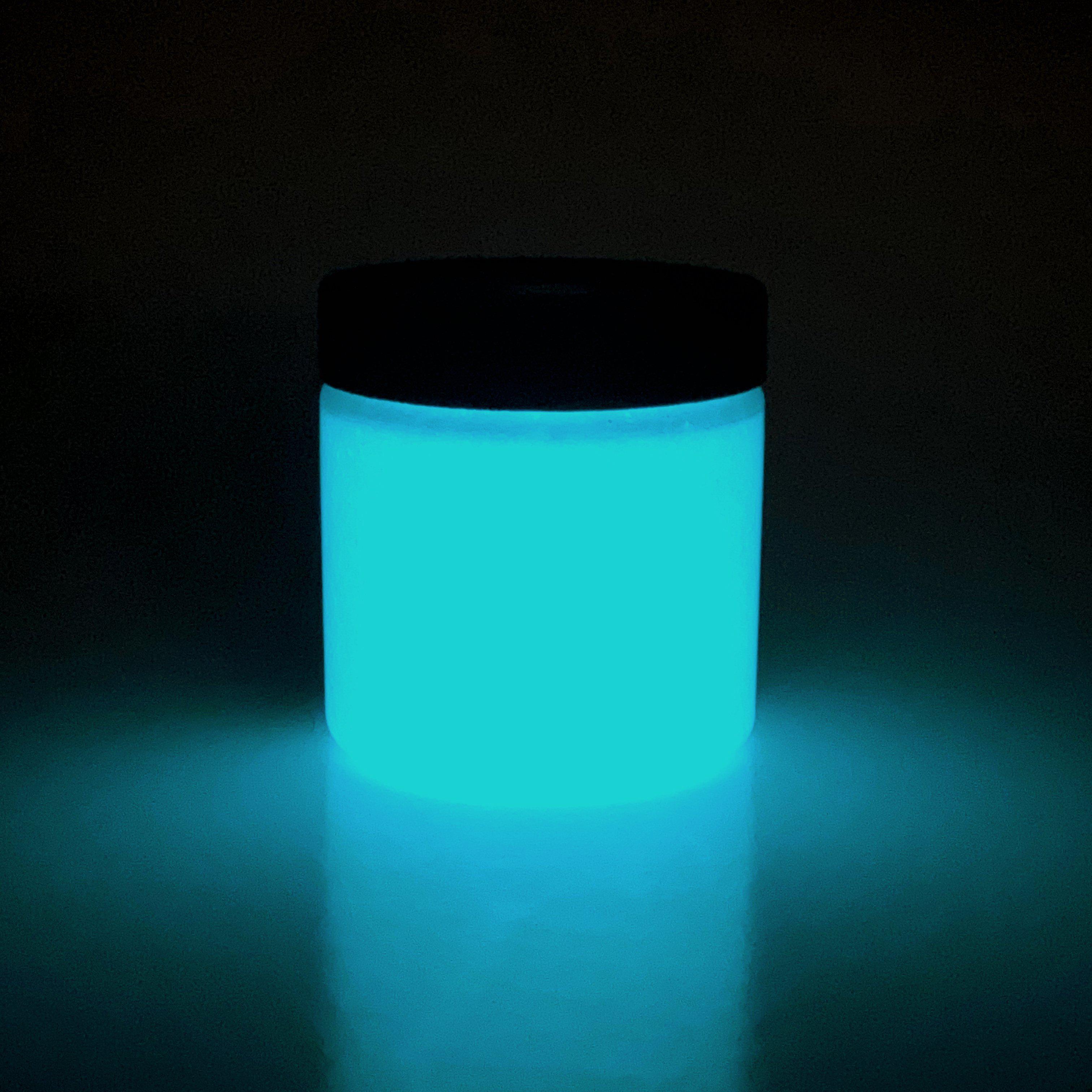 Glow-on® Super Phosphorescent Glow Paint Small 2.3 Ml Vial AQUA 
