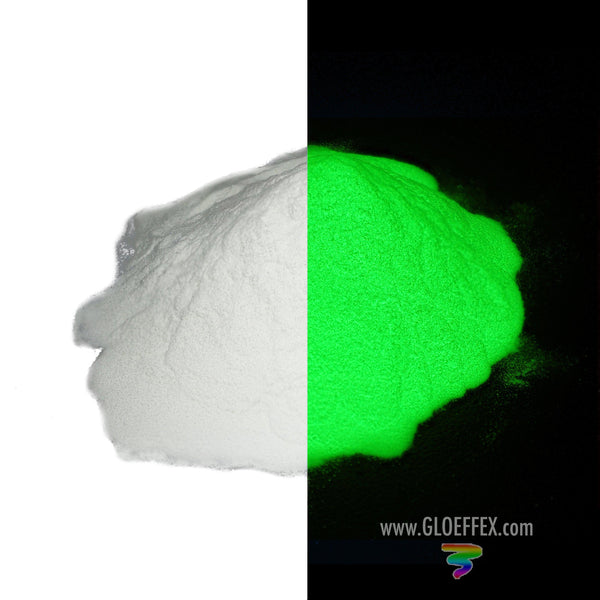 Phosphorescent Glow in the Dark Powder Pigment - Green-GLO Effex