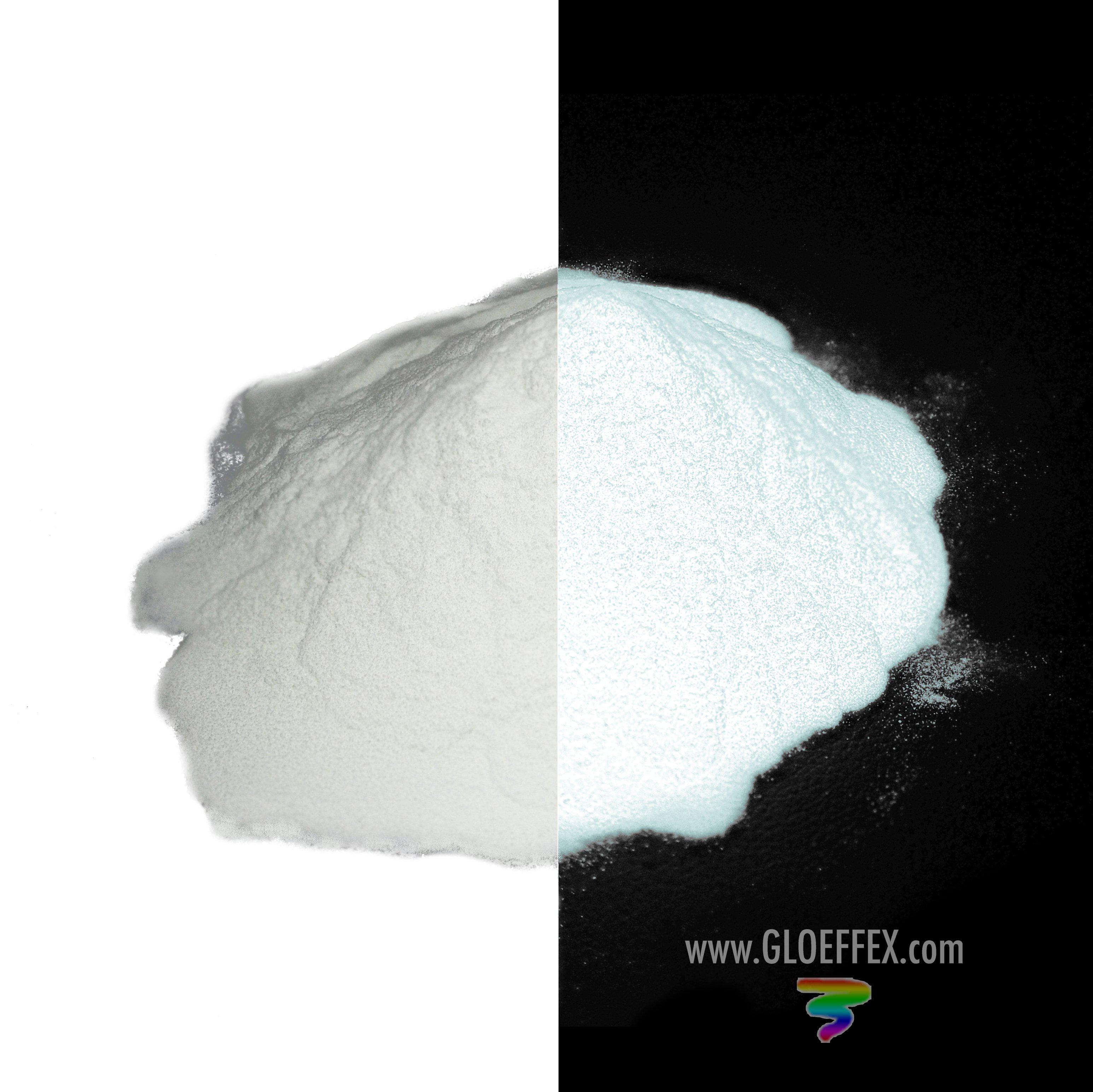 White Based Glow in The Dark Powder White 50 Grams - Photoluminescent