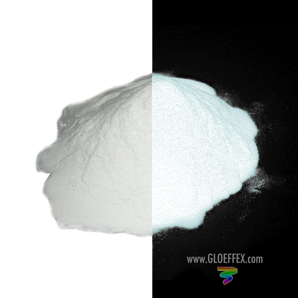Phosphorescent Glow in the Dark Powder Pigment - White-GLO Effex
