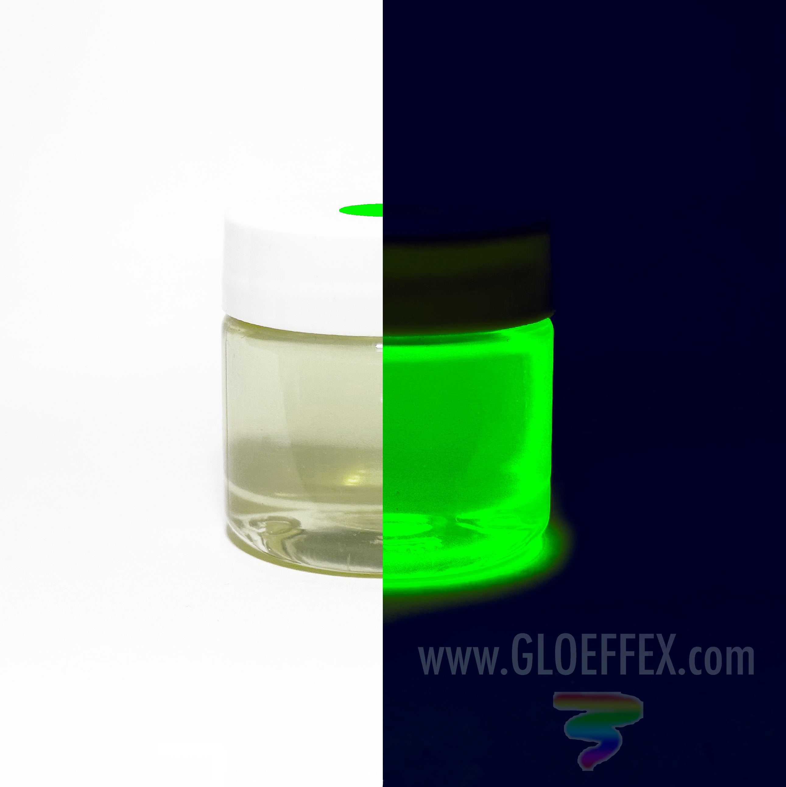 Glo Effex Aqua Glow in The Dark Paint - 1 oz