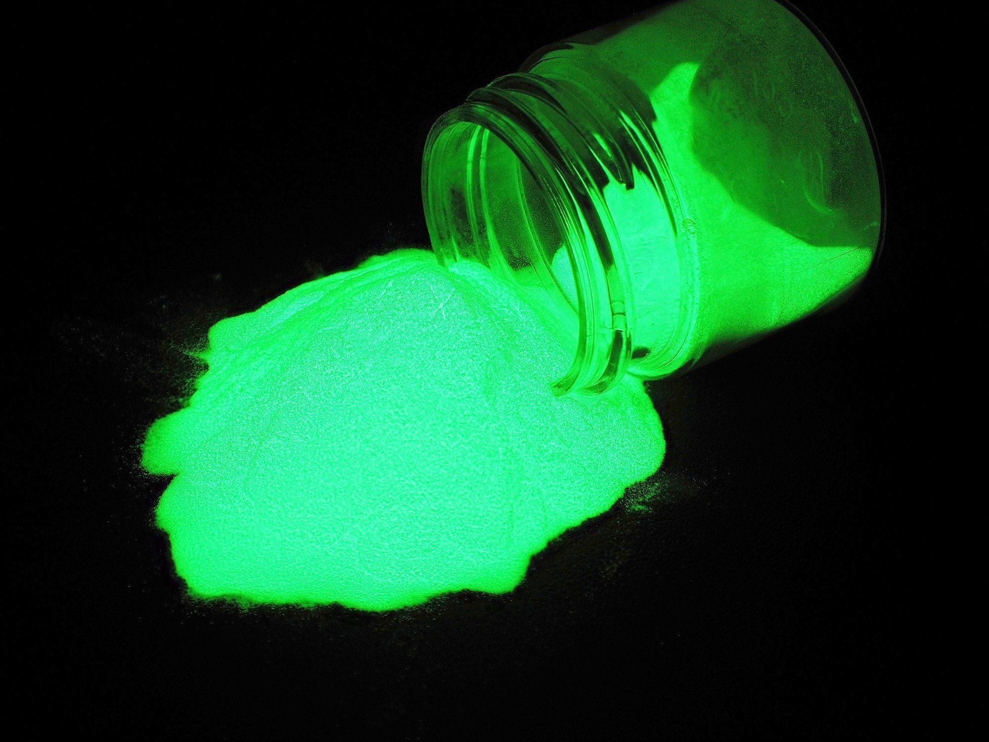 Bright Green Glow-in-the-Dark Powder 75 Gram ~ Pigment