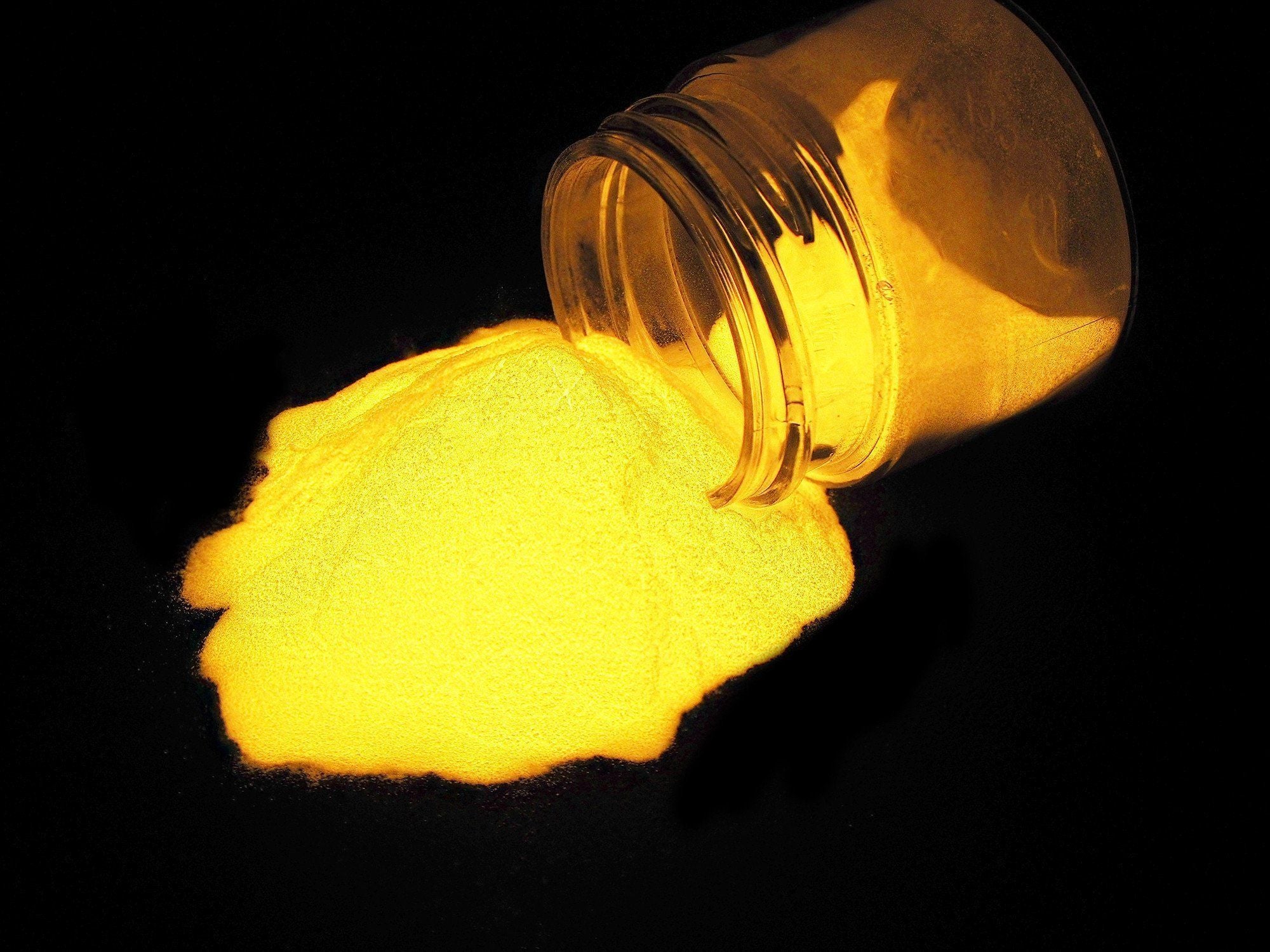 Phosphorescent Glow in the Dark Powder Pigment - Orange