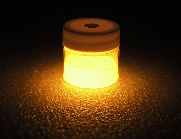 Phosphorescent Glow in the Dark Powder Pigment - Orange-GLO Effex